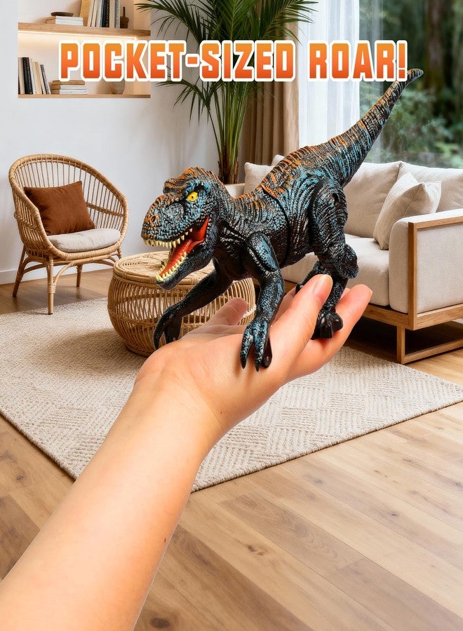 Sunrad Mini Remote Control Dinosaur Toys for Kids Age 3-5 4-7 8-12+, 2.4GHz RC Robot Dinosaur with Light & Roar & Auto Demo, Rechargeable Realistic Walking T-Rex Dino Toy for Boys Girls - Image 5